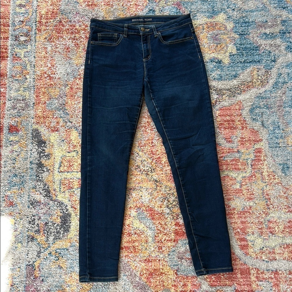 Michael Kors Blue Izzy Skinny Jeans Modern Fit size 6